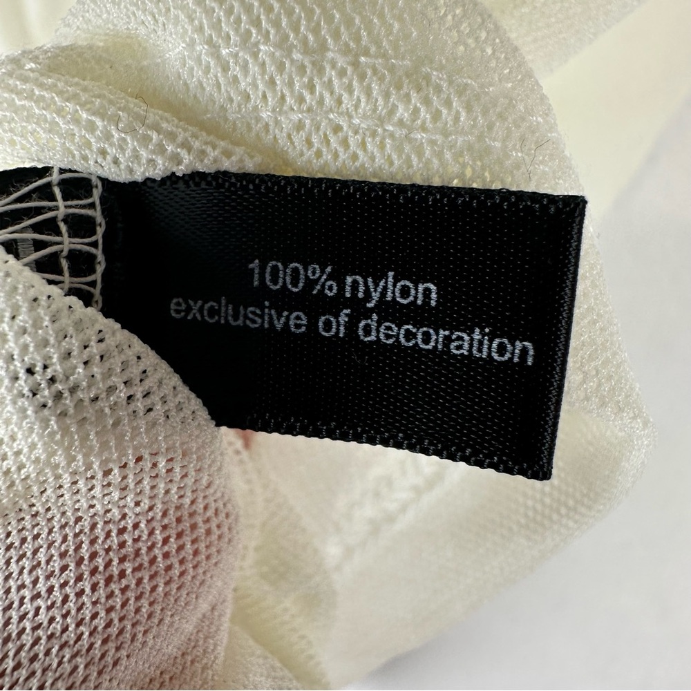 The Limited Mesh Lace Sheer Button Down Blouse Feminine Romantic - Picture 8 of 10